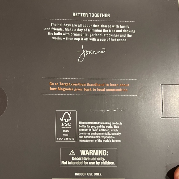 Decorative wooden bead tree garland hearth and hand - Picture 3 of 4